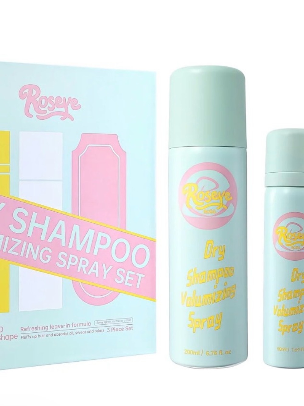 Roseye Dry Shampoo Volumizing Spray Set - Viral Treatment
